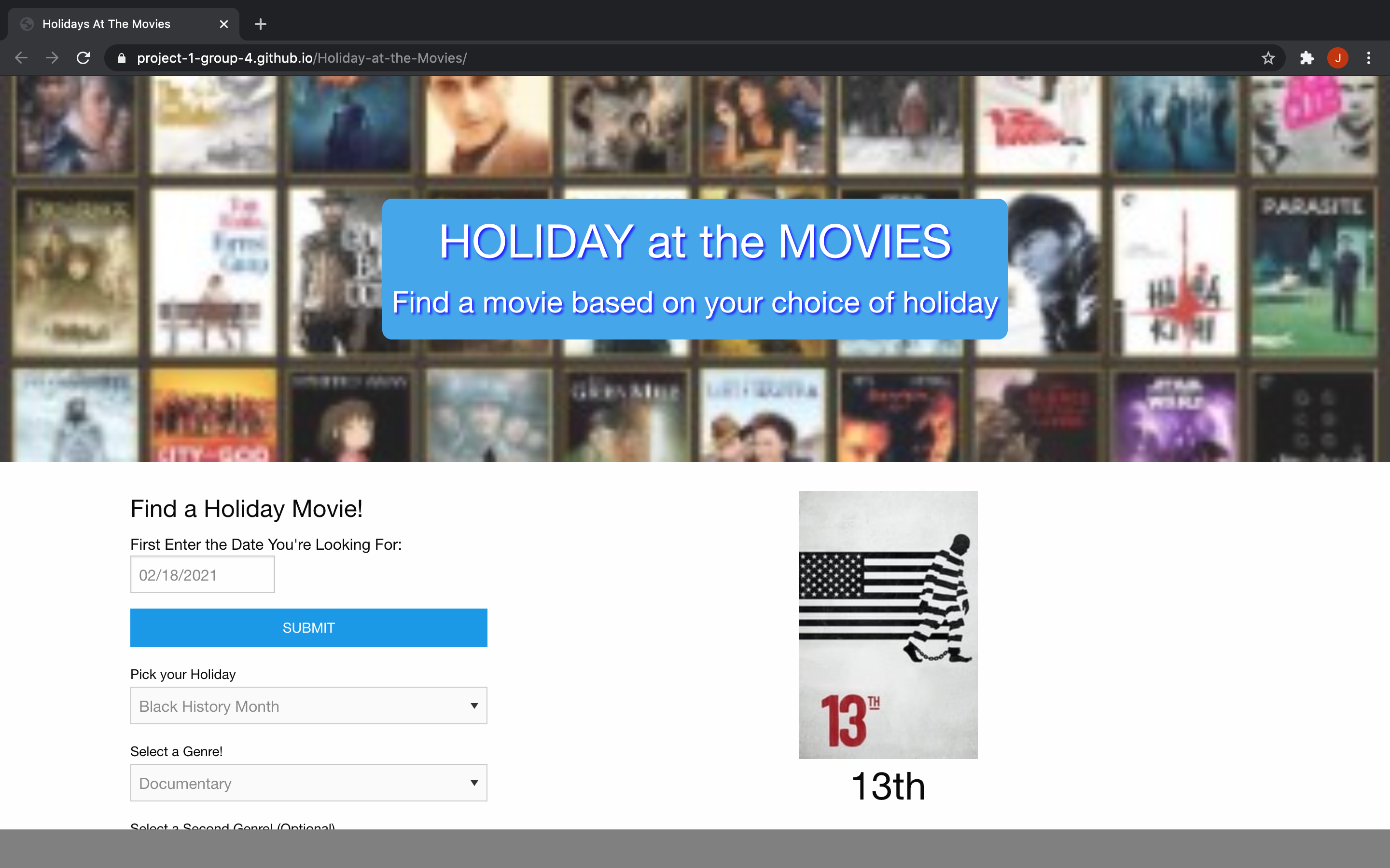 Holiday at the Movies screenshot